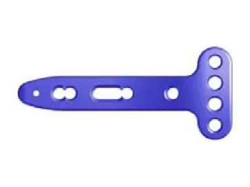 Placa de compresión bloqueada en T para tibia distal