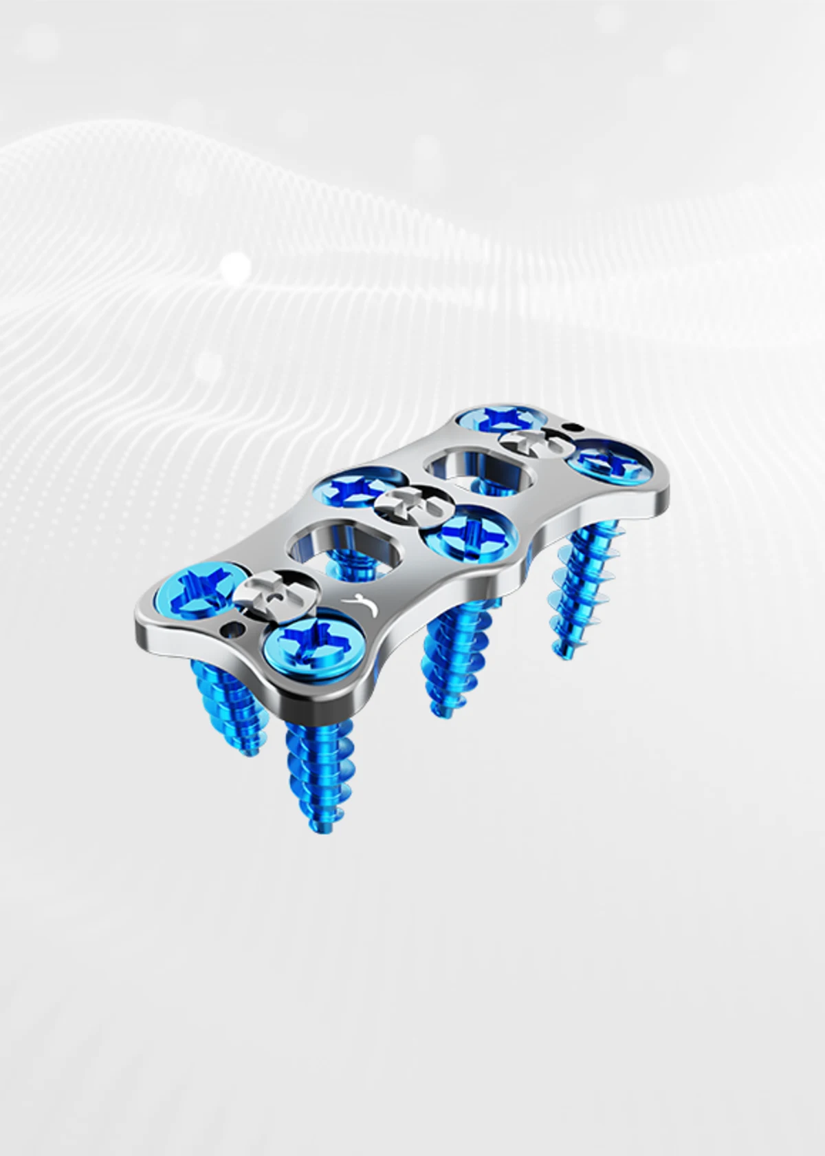 PROCTOPUS, placa cervical anterior, modelo tridimensional